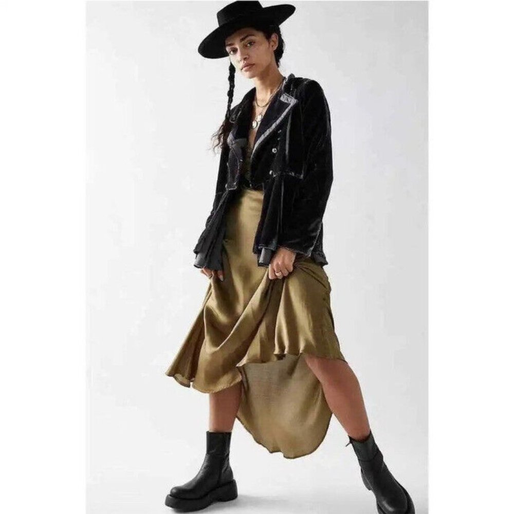Free People Faye Velvet Jacket